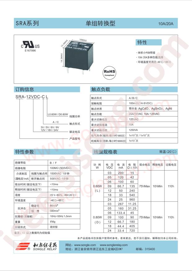 SRA-12VDC-AL