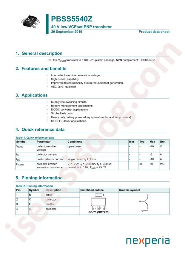 PBSS5540ZF