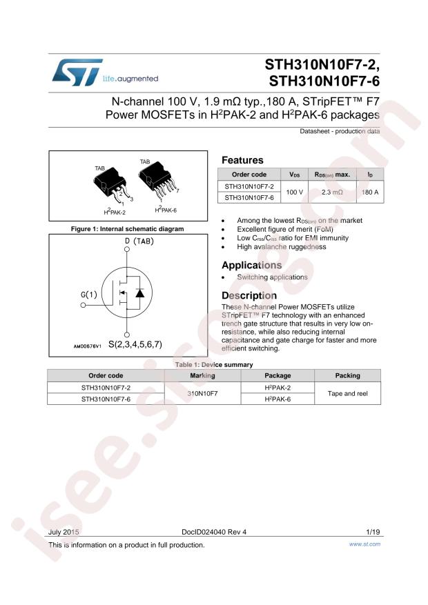 STH310N10F7-2
