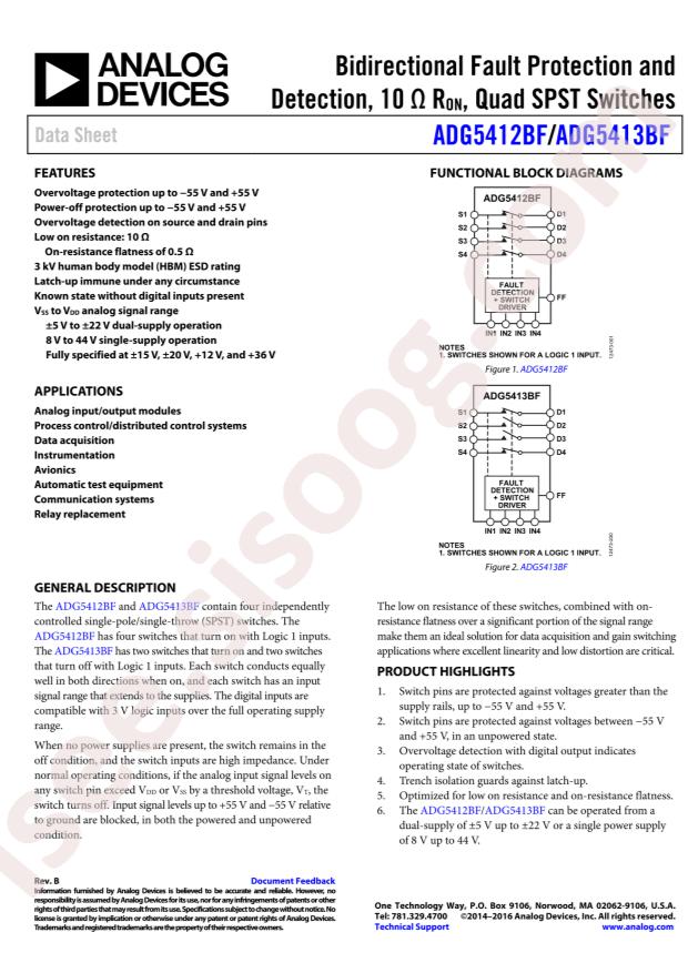 ADG5413BFBCPZ-RL7