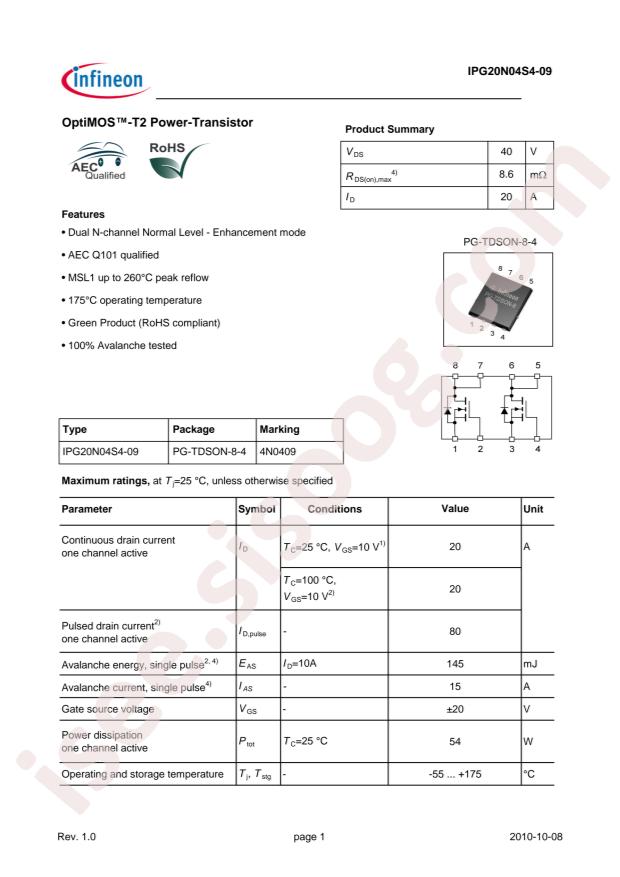 IPG20N04S4-09