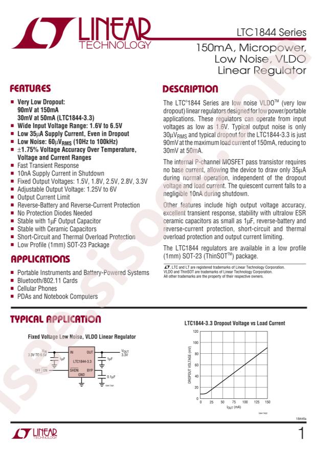 LTC1844ES5-BYP#TRPBF