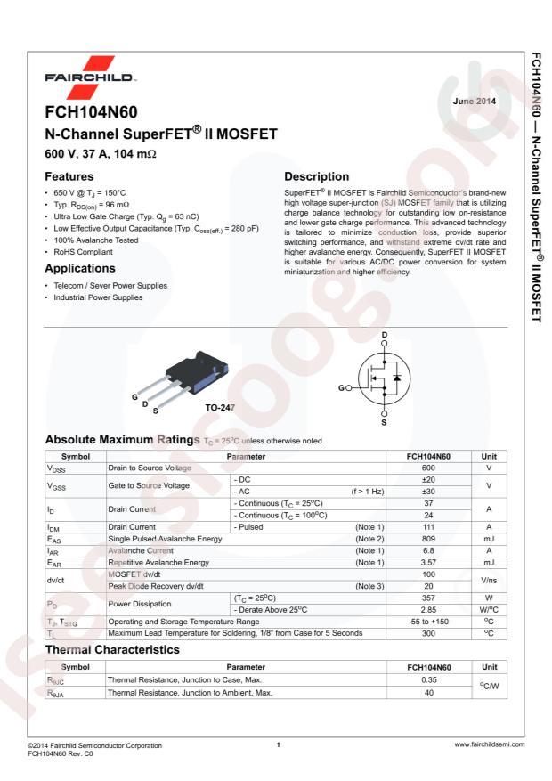 FCH104N60