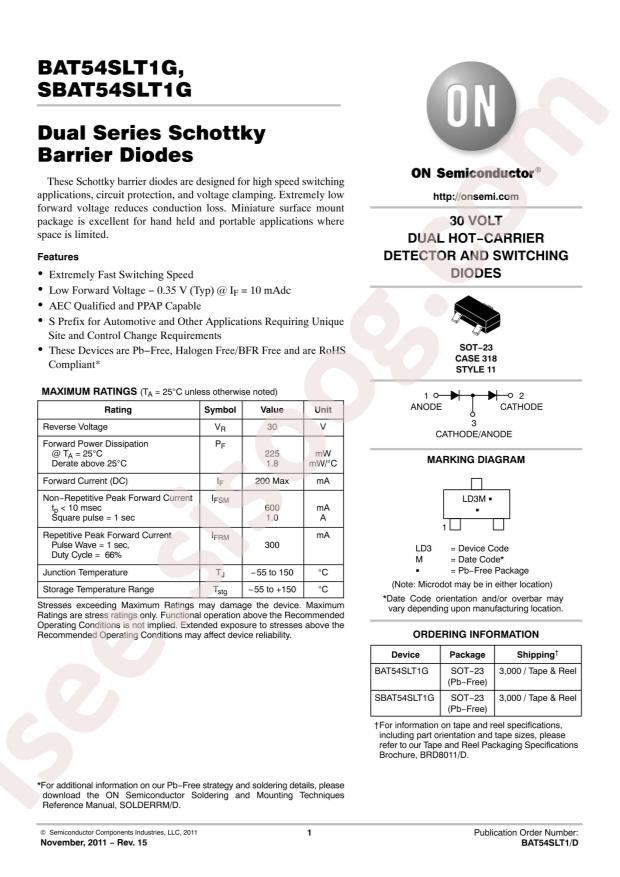 BAT54SLT1G