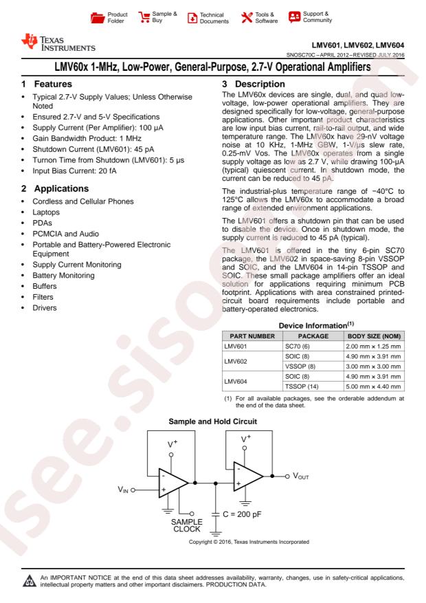 LMV601MGX/NOPB