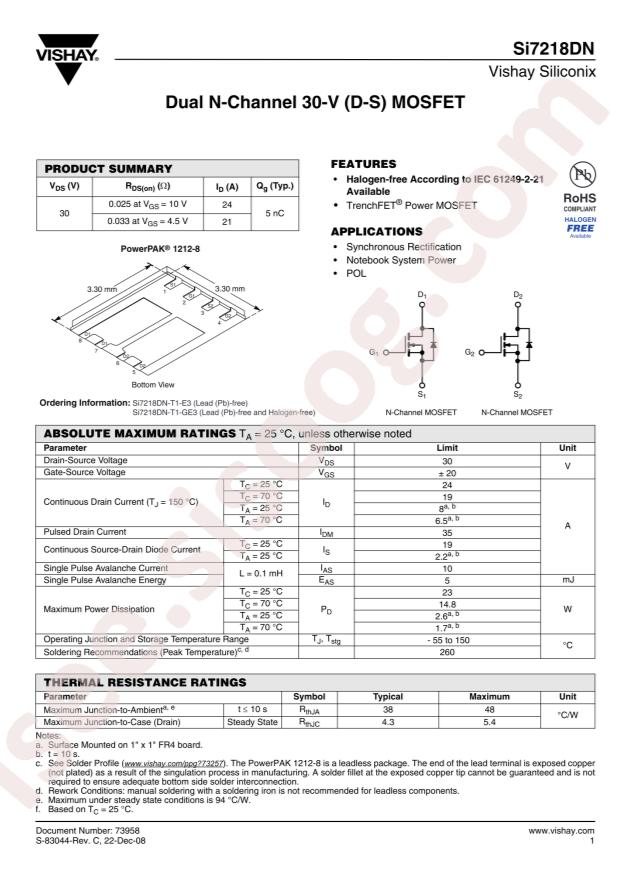 SI7218DN-T1-E3