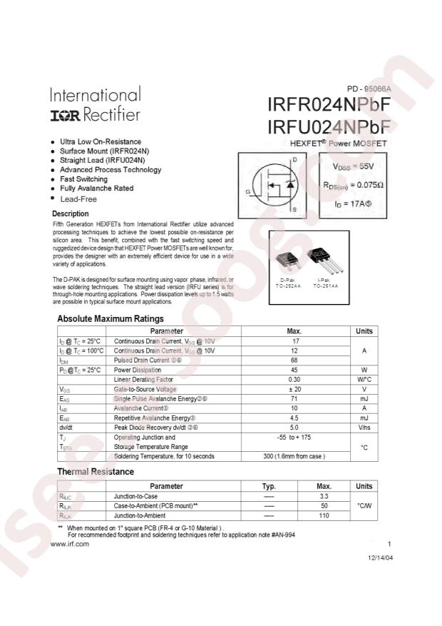 IRFU024NPBF