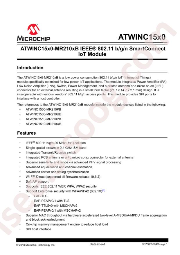 ATWINC1510-MR210PB