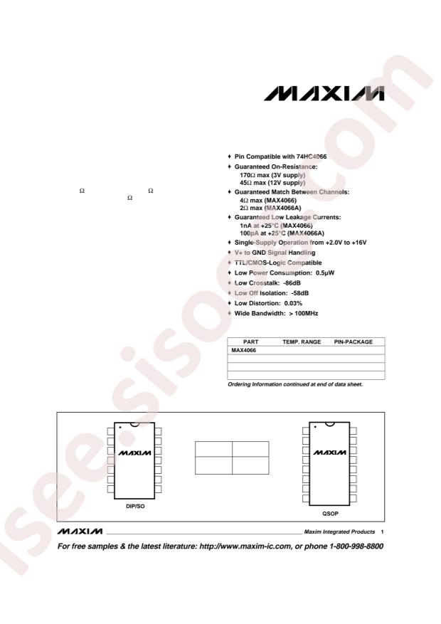 MAX4066ACSD+T