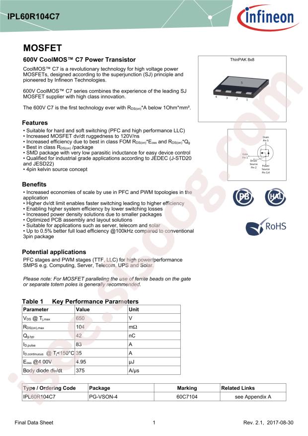 IPL60R104C7