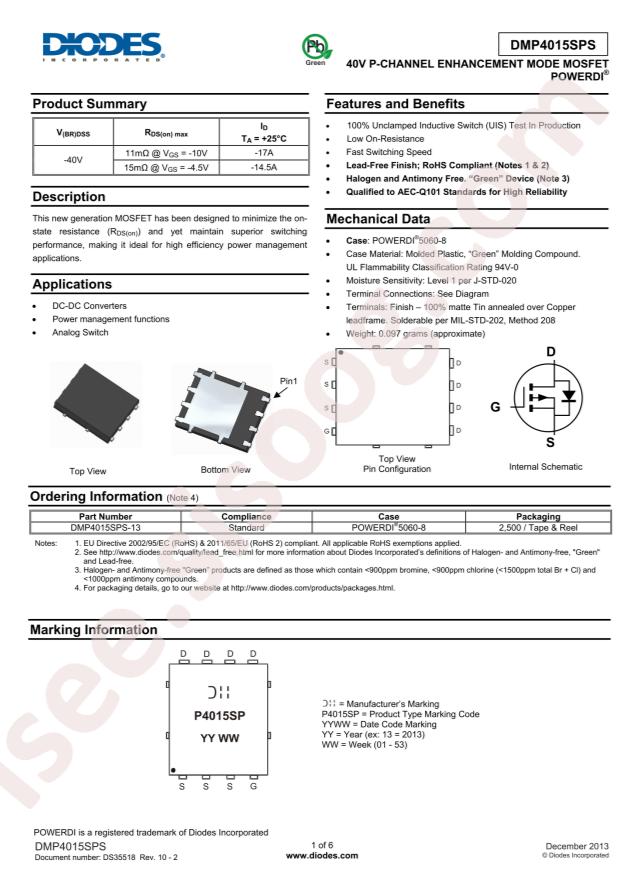 DMP4015SPS-13