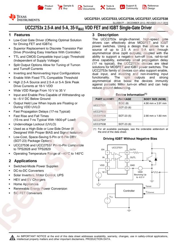 UCC27537DBVR