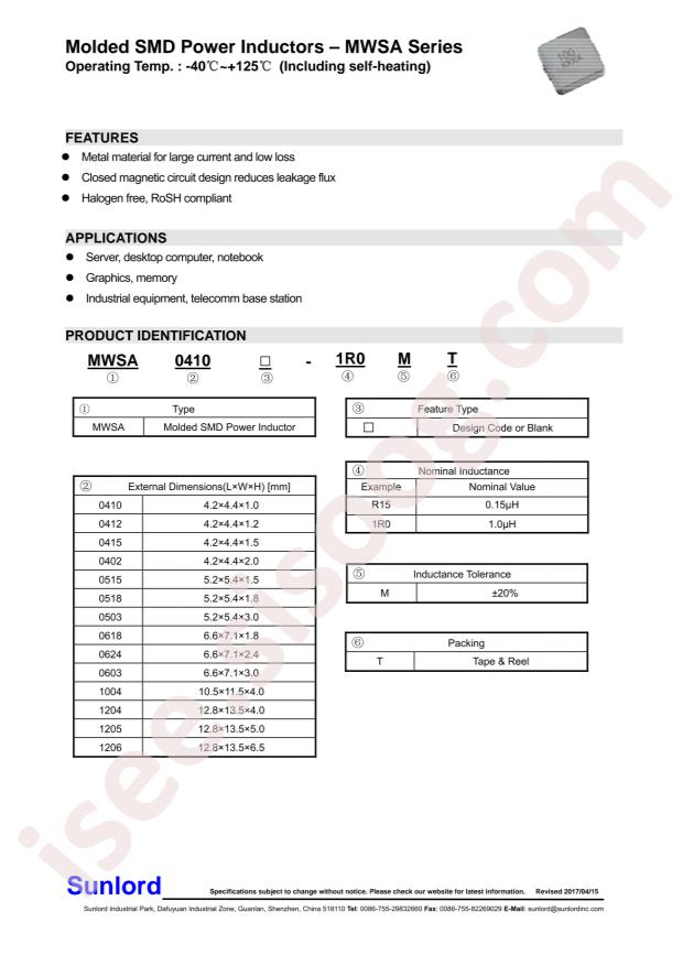 MWSA1004S-150MT