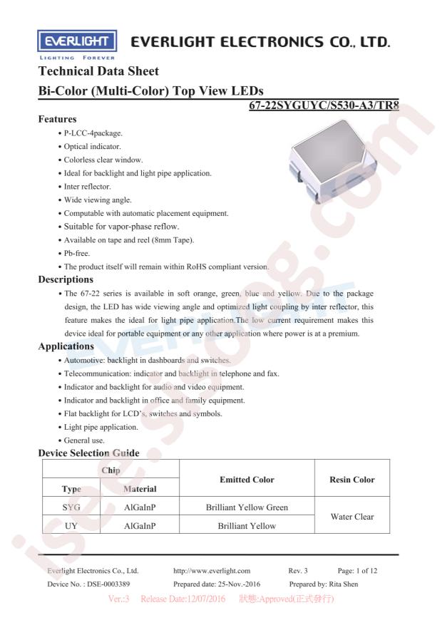 67-22SYGUYC/S530-A3/TR8