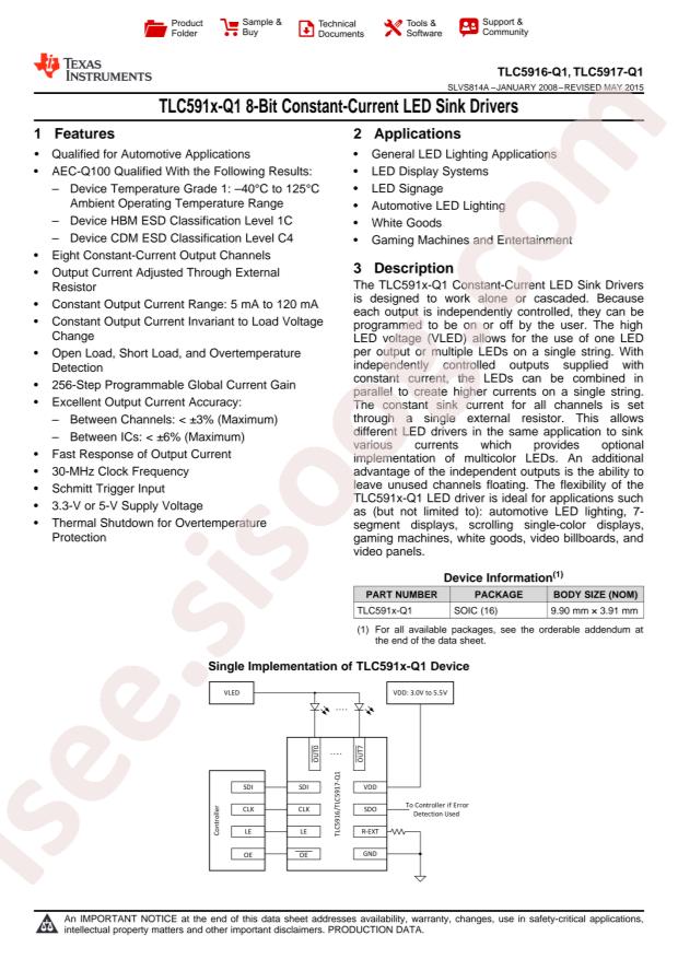 TLC5917QDRQ1