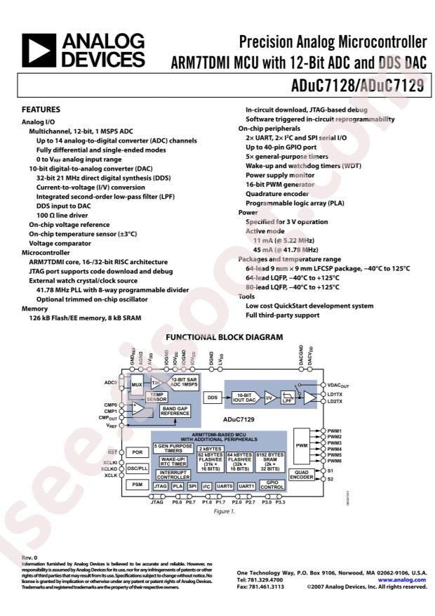 ADUC7129BSTZ126