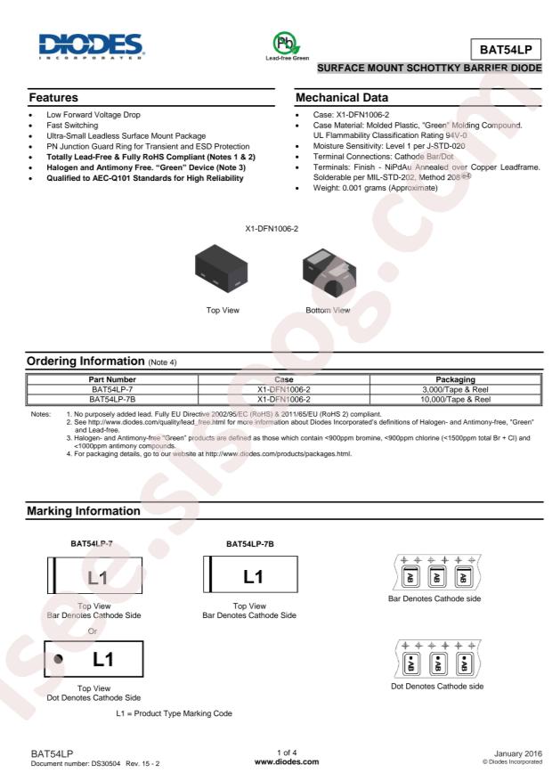 BAT54LP-7
