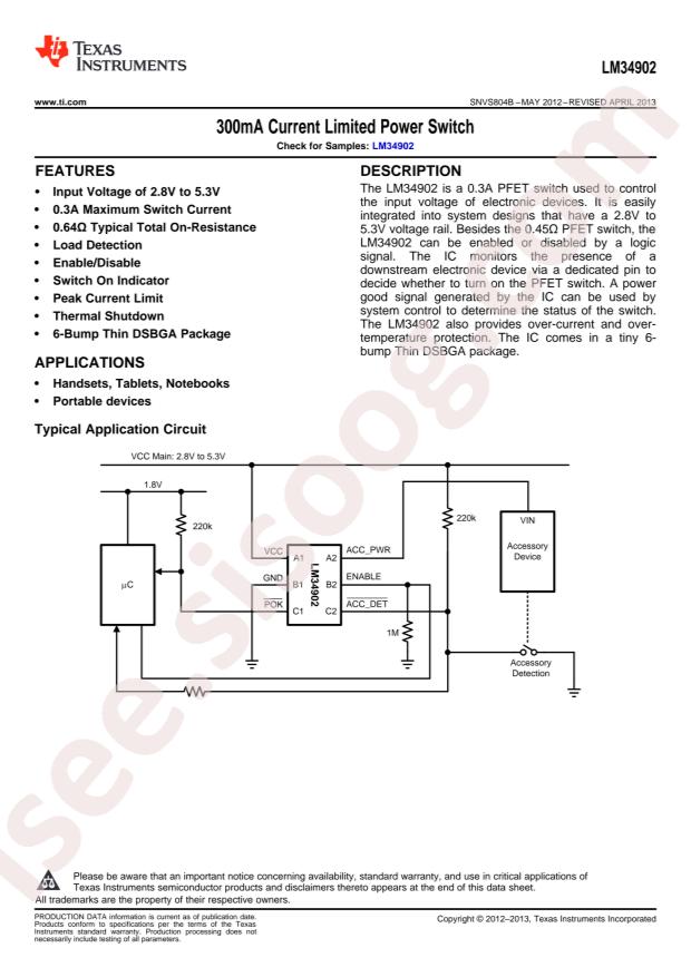 LM34902ITMX/NOPB