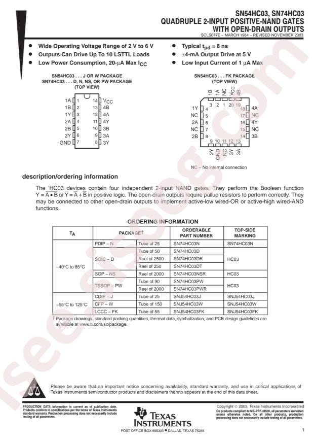 SN74HC03DR