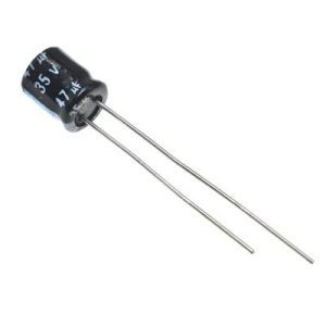 خازن الکترولیتی ایستاده 47µF ولتاژ 35V