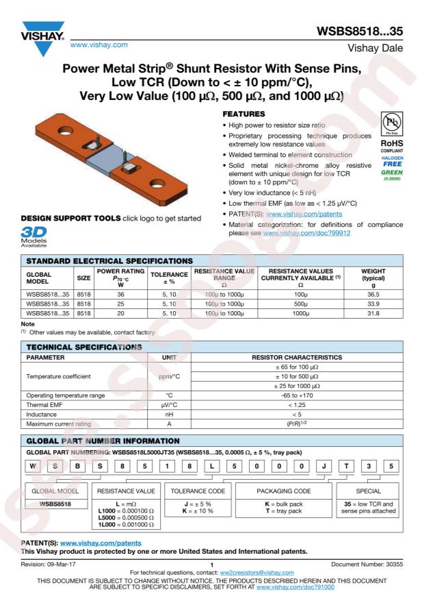 WSBS8518L5000JK35