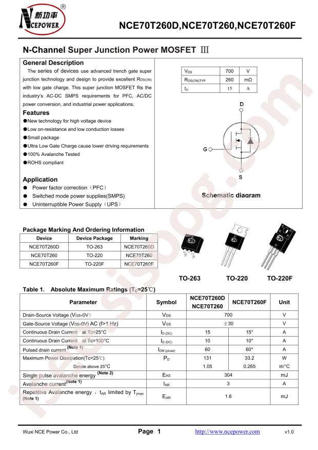 NCE70T260F