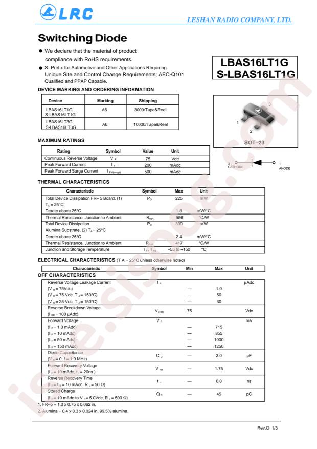 LBAS16LT1G