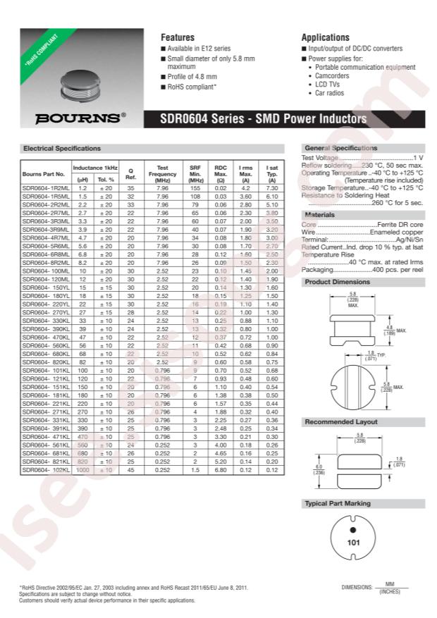 SDR0604-220YL