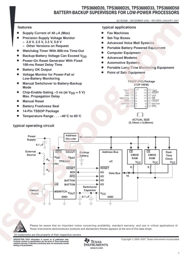 TPS3600D20PW