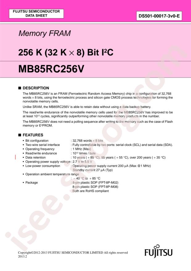 MB85RC256VPF-G-JNERE2