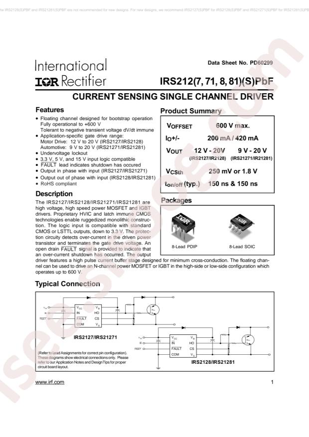 IRS21271STRPBF