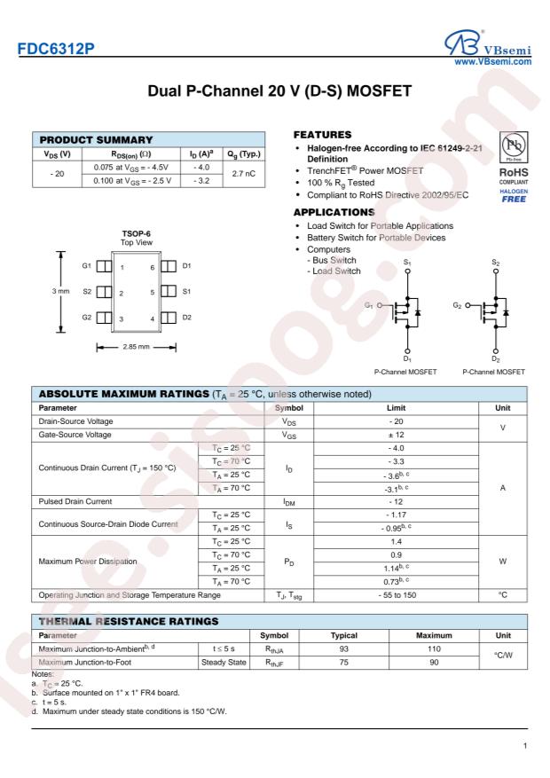 FDC6312P-VB