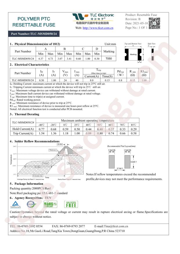 TLC-MSMD050/24