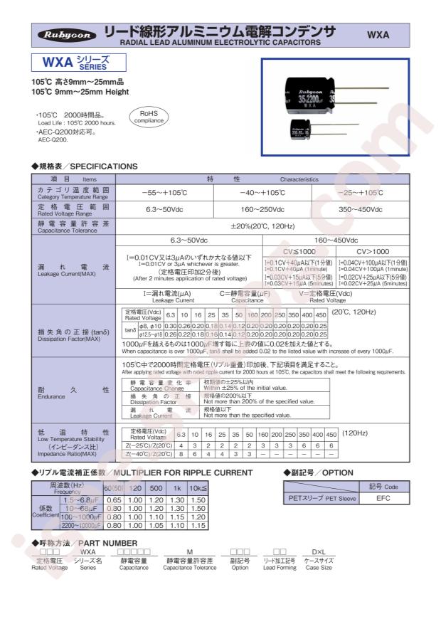 25WXA1000MG412.5X16