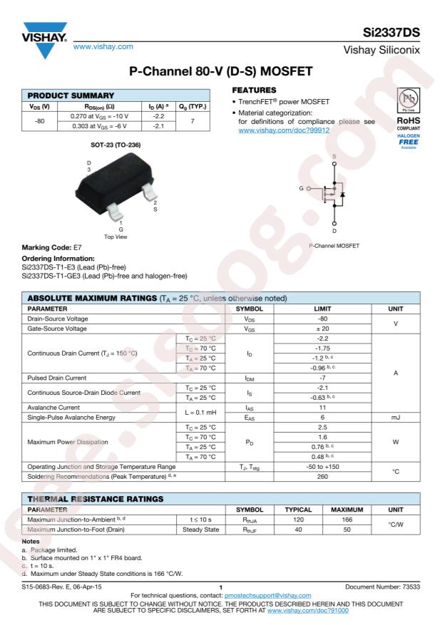 SI2337DS-T1-GE3