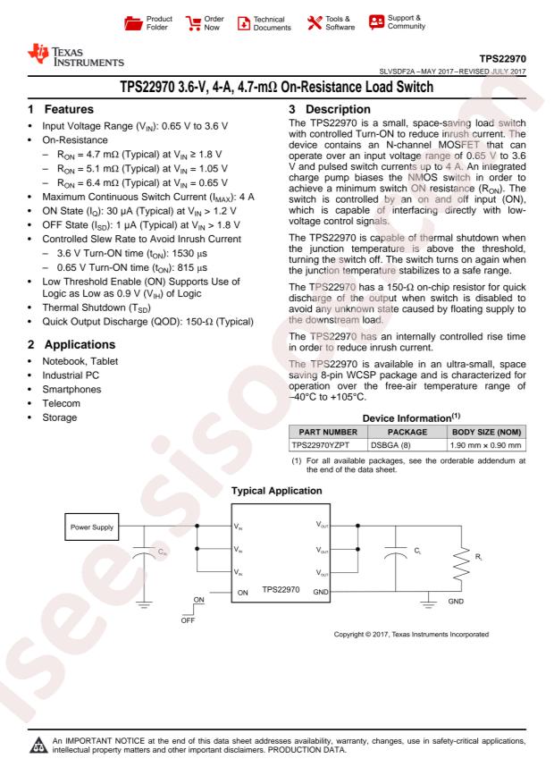 TPS22970YZPT