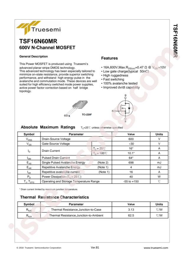 TSF16N60MR