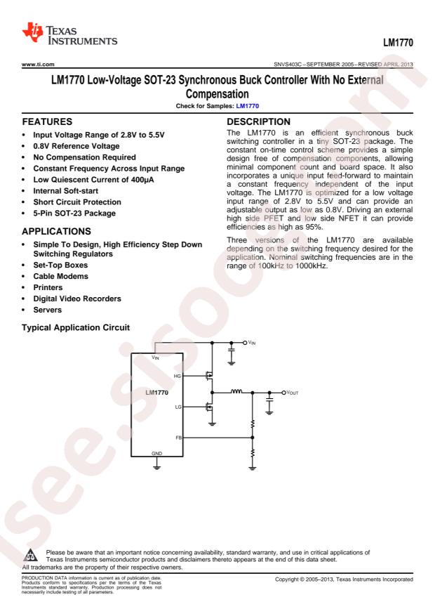 LM1770TMF/NOPB