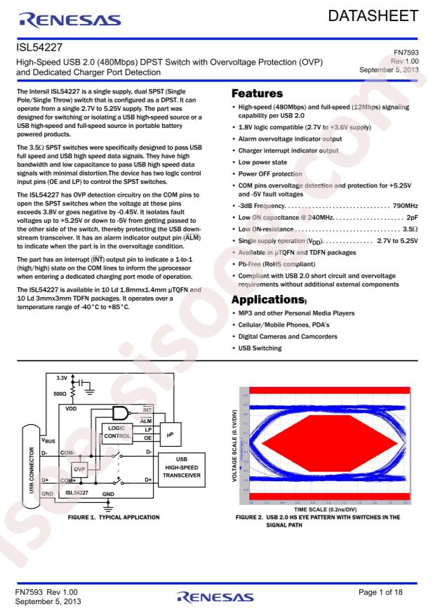 ISL54227IRTZ-T