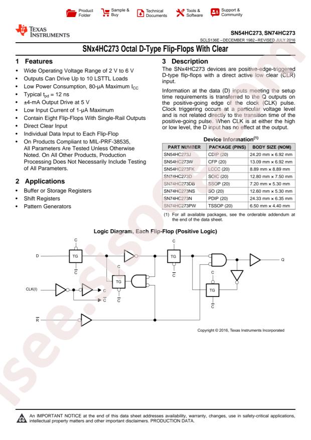 SN74HC273DWR