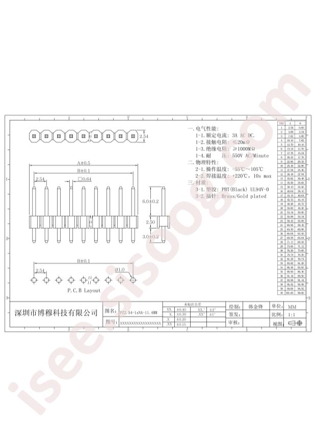 BOOMELE(Boom Precision Elec) 2.54-1*40P