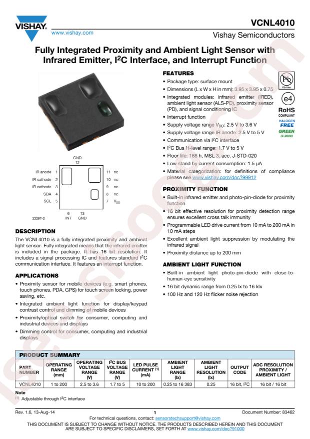 VCNL4010-GS08