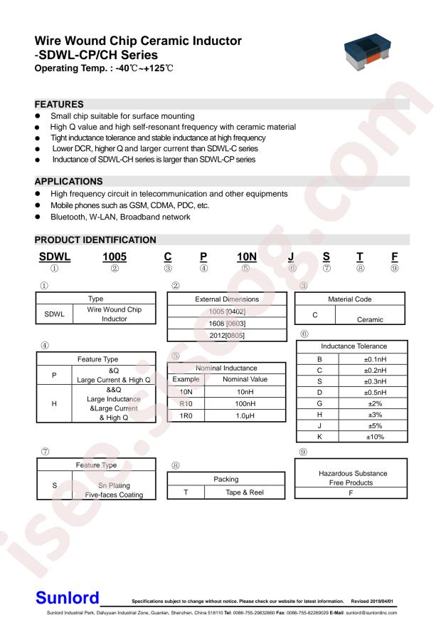 SDWL1005CH68NGSTF