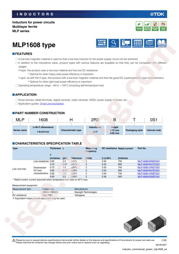 MLP1608V1R0DT0S1