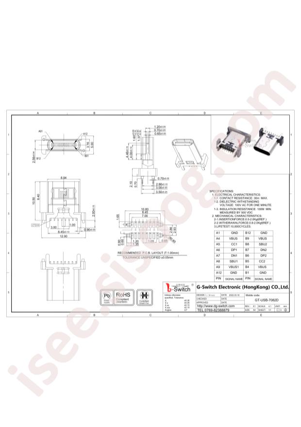 GT-USB-7082D