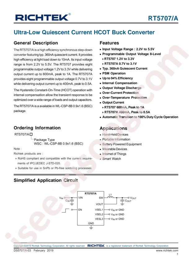 RT5707AWSC