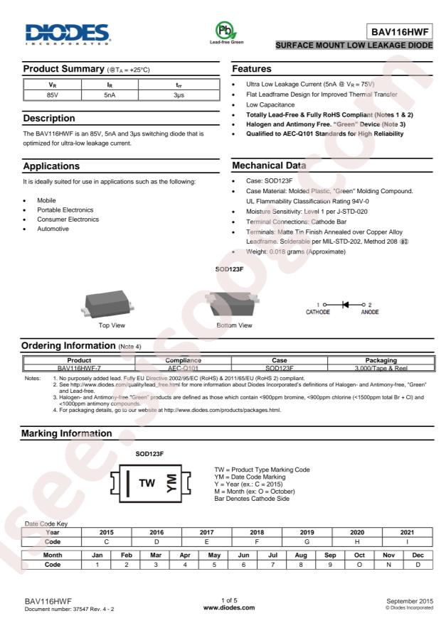 BAV116HWF-7