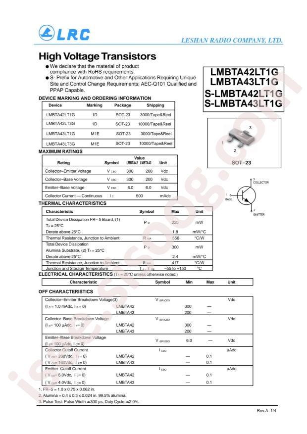 LMBTA42LT1G