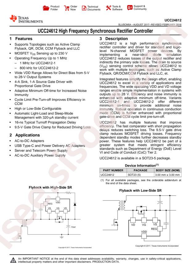 UCC24612-2DBVR