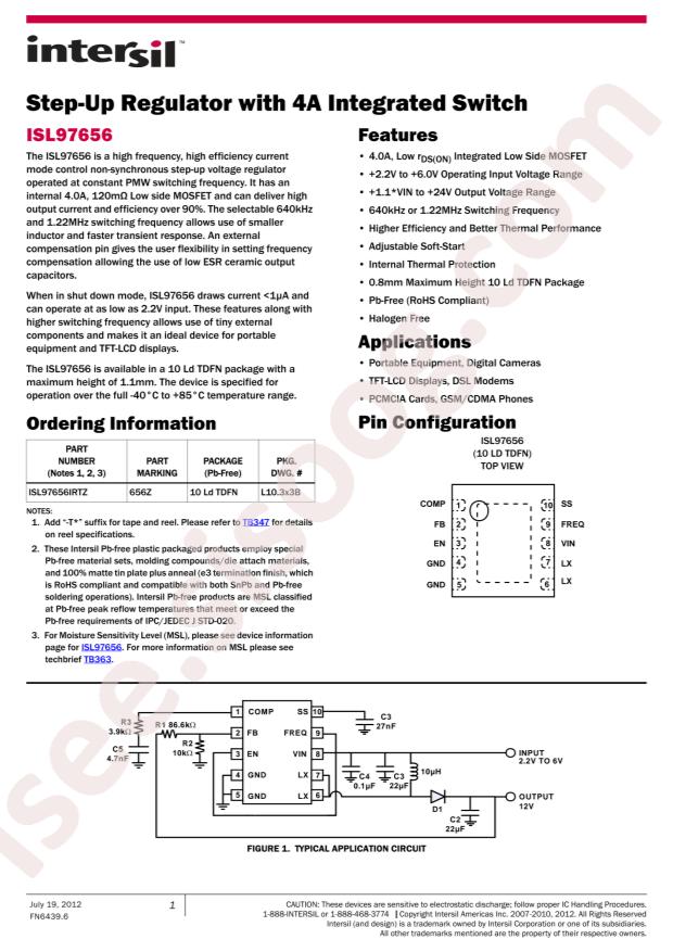 ISL97656IRTZ-TK